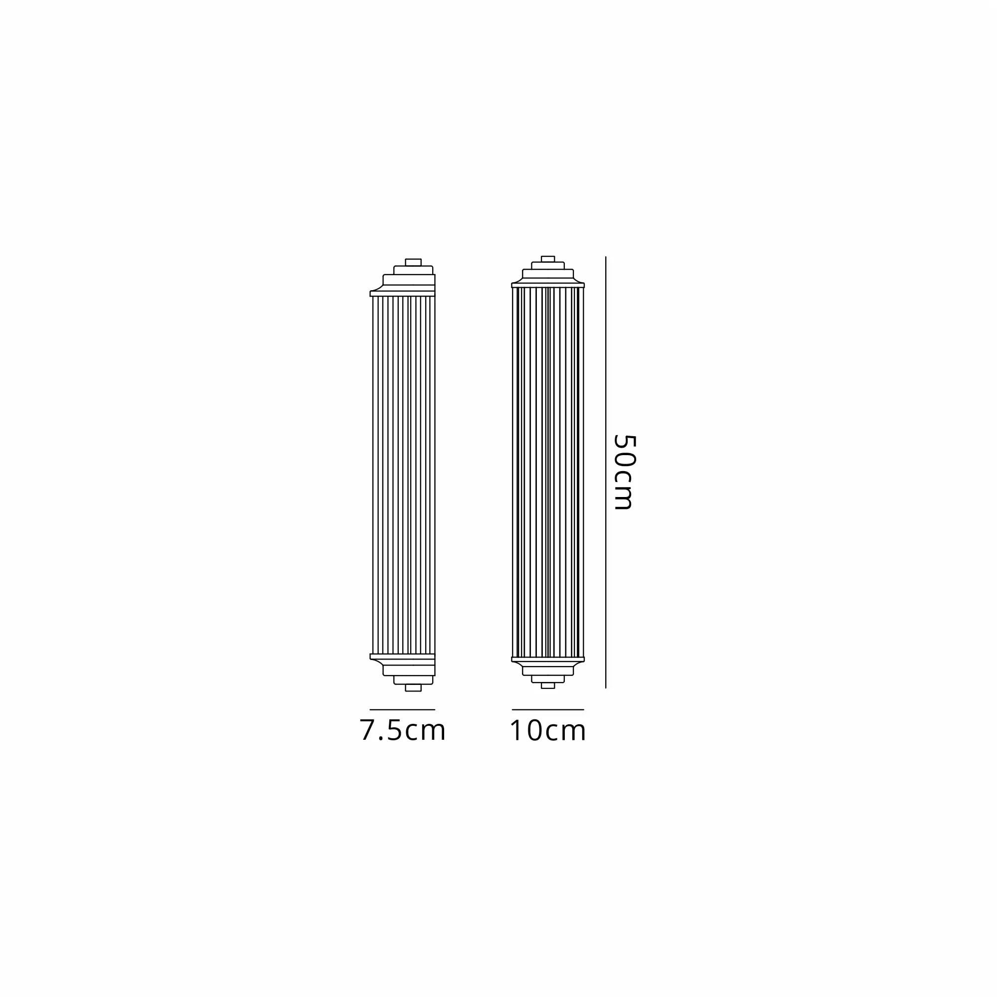 Appeal Large Flush Gold Wall Fitting IP44