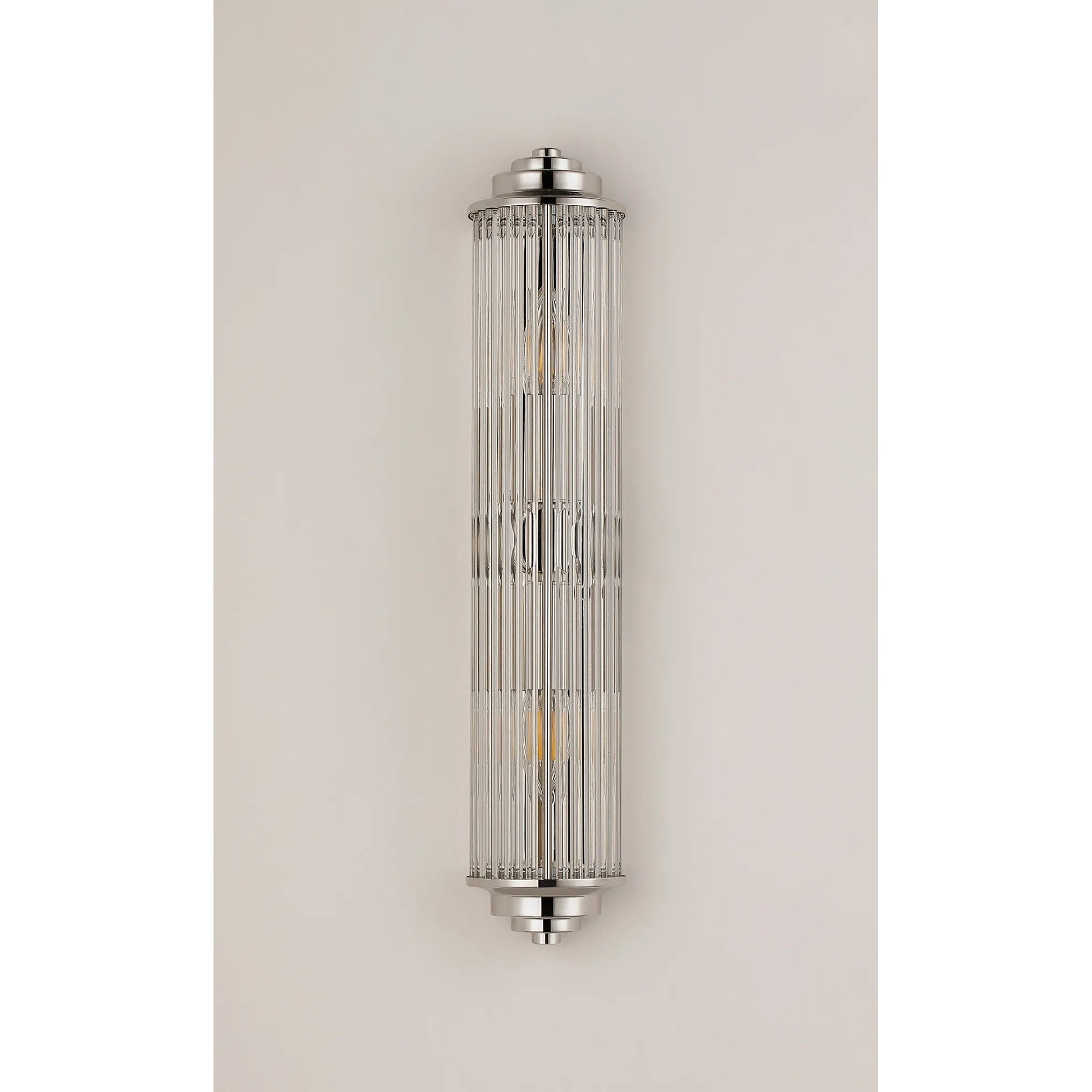 Appeal Large Flush Polished Nickel Wall Fitting IP44
