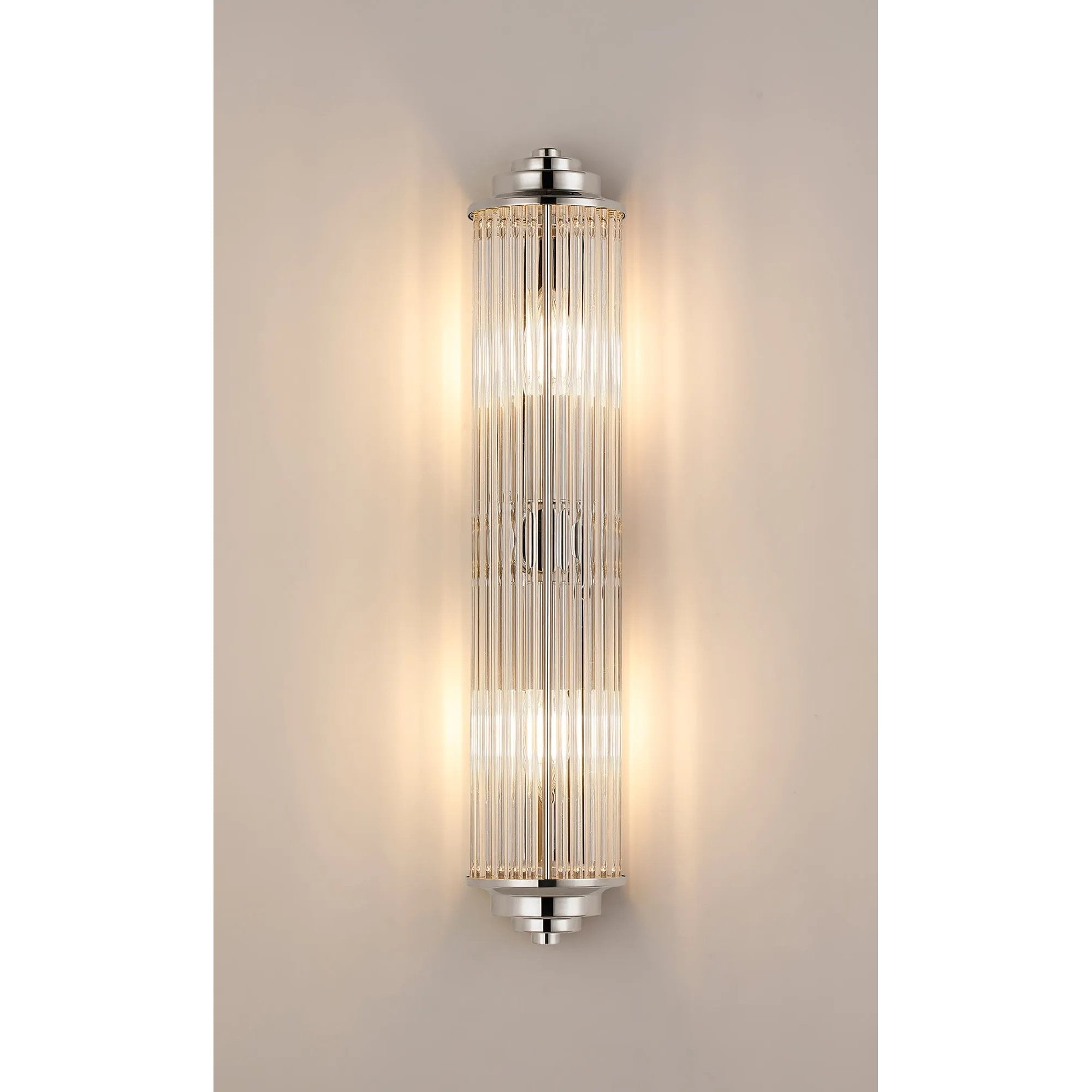 Appeal Large Flush Polished Nickel Wall Fitting IP44