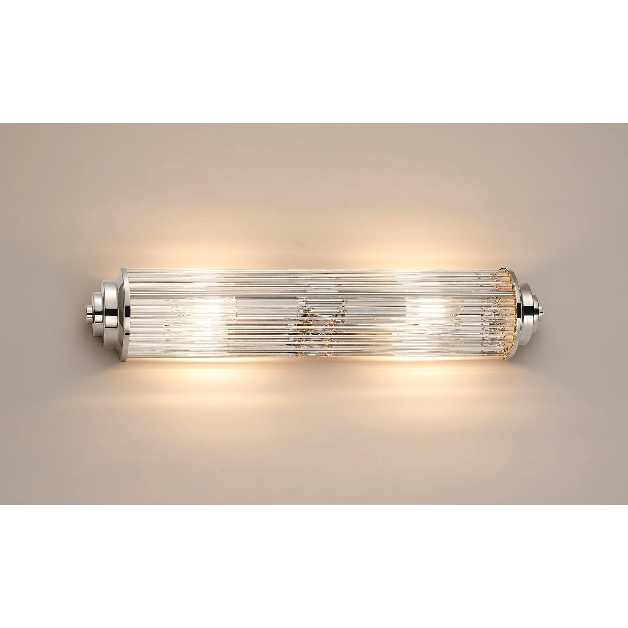 Appeal Large Flush Polished Nickel Wall Fitting IP44