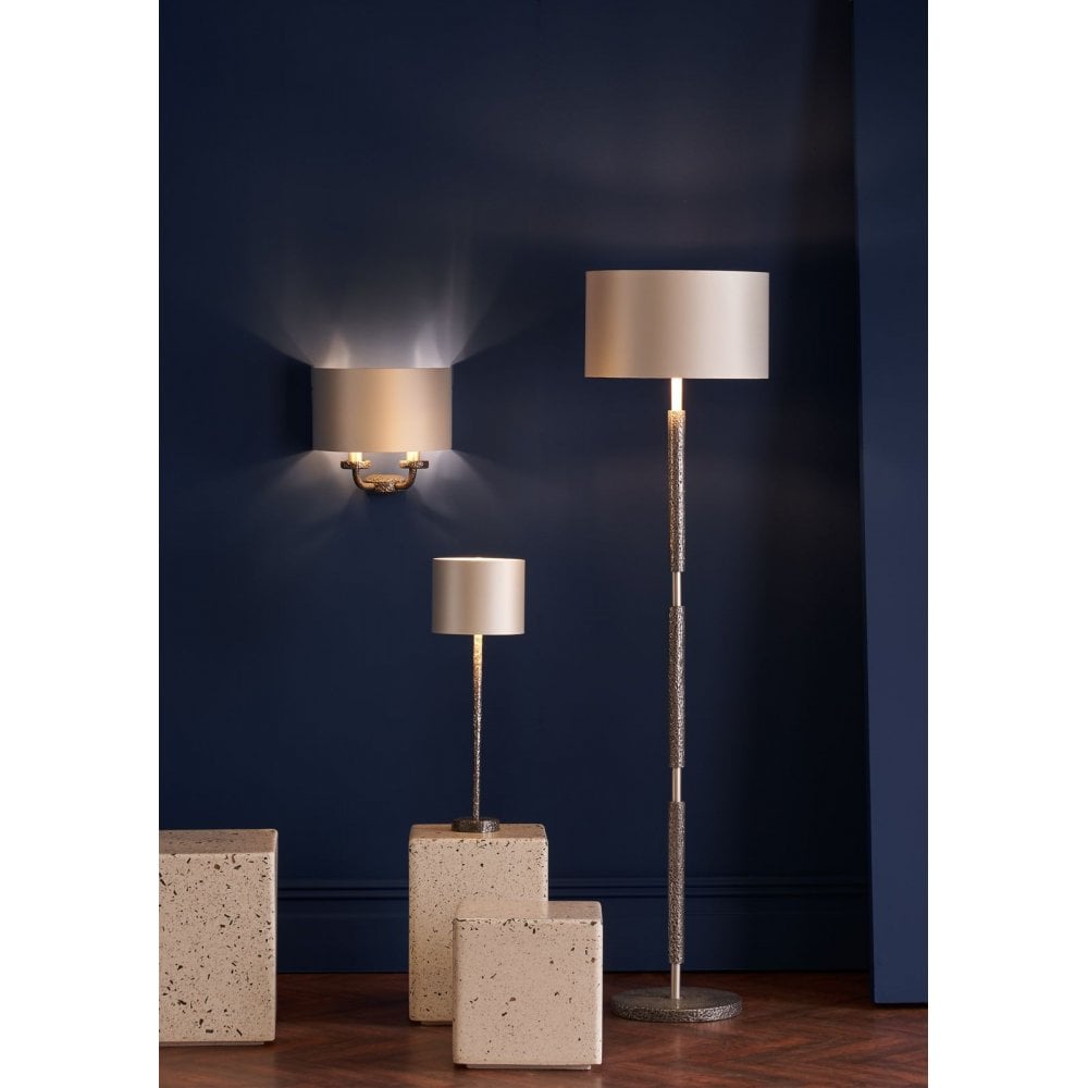 Sloane Hammered Pewter Floor Lamp