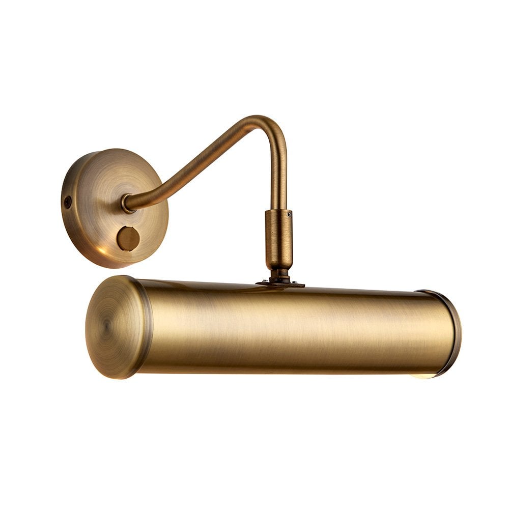 Turner Picture Light in Antique Brass 230mm