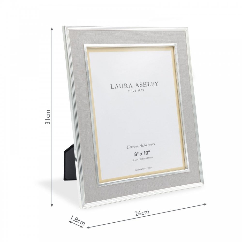Harrison Pale Charcoal Grey Linen Photo Frame 8x10 Inch
