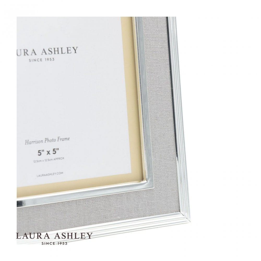 Harrison Square Pale Charcoal Linen Photo Frame 5x5 Inch