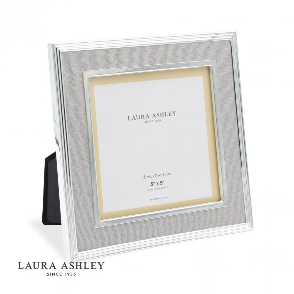 Harrison Square Pale Charcoal Linen Photo Frame 5x5 Inch