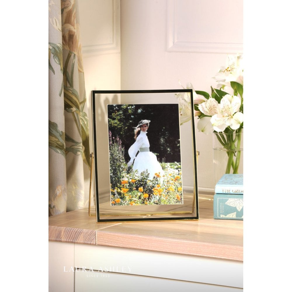 Moira 5x7 Inch Polished Gold & Glass Photo Frame
