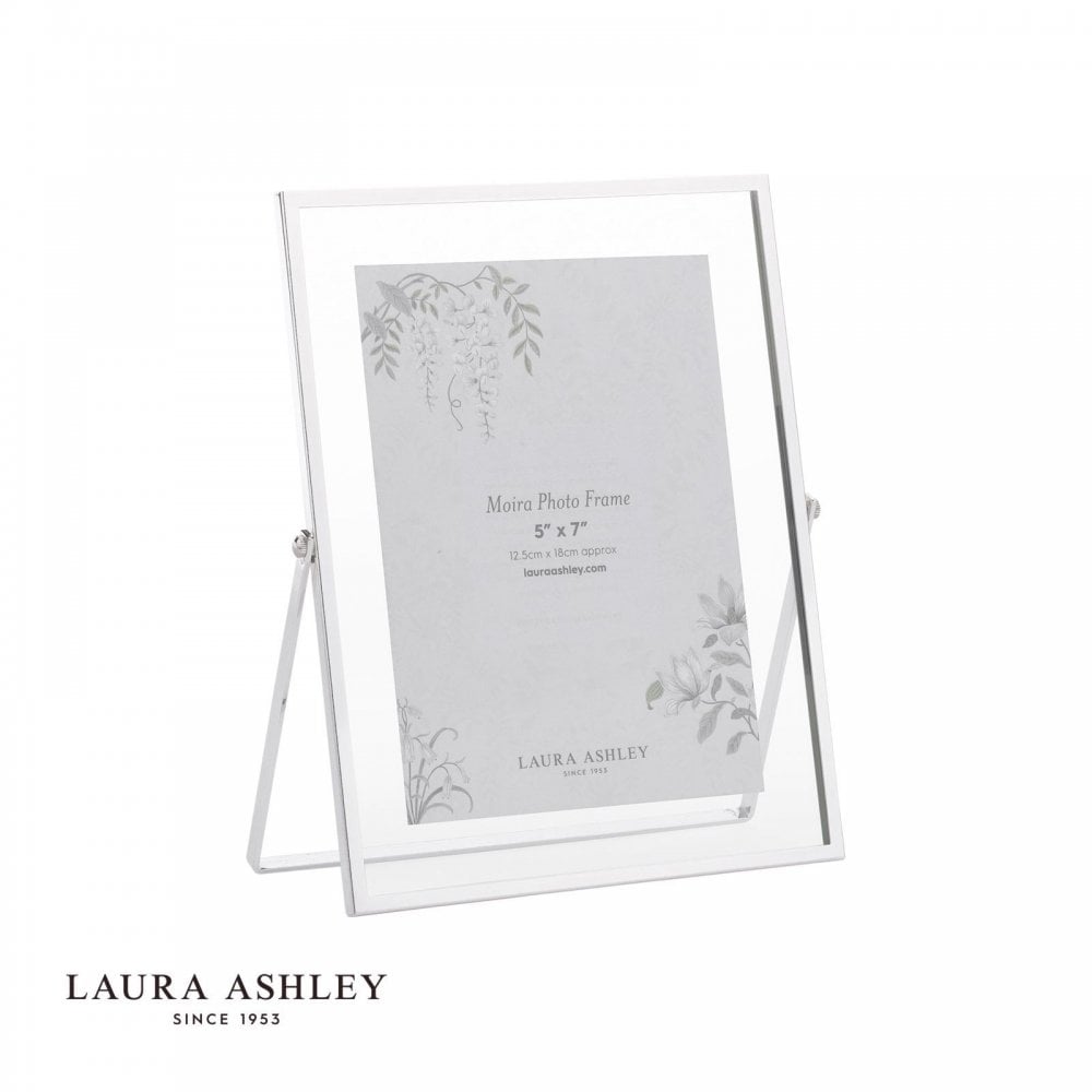 Moira 5x7 Inch Polished Silver & Glass Photo Frame
