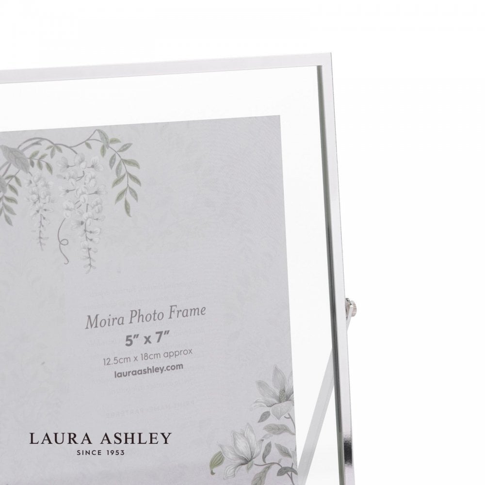 Moira 5x7 Inch Polished Silver & Glass Photo Frame