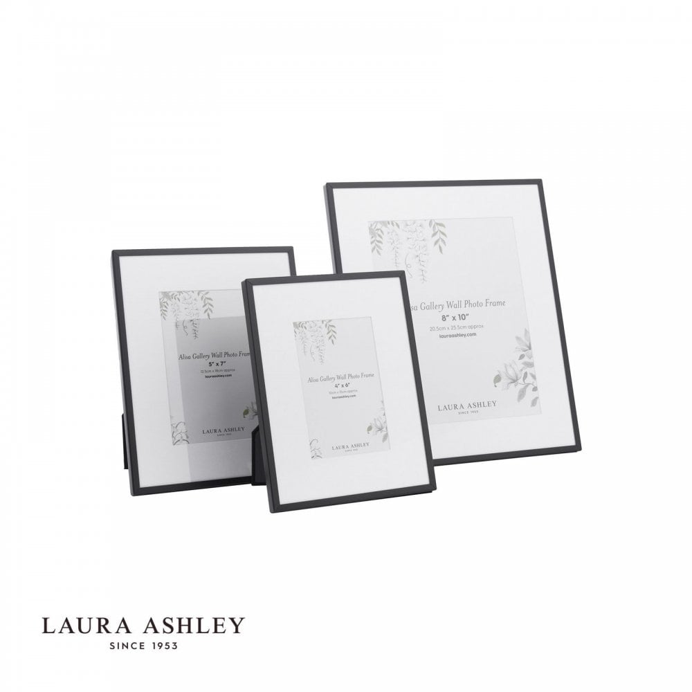 Set of 3 Alisa Matt Black Photo Frames