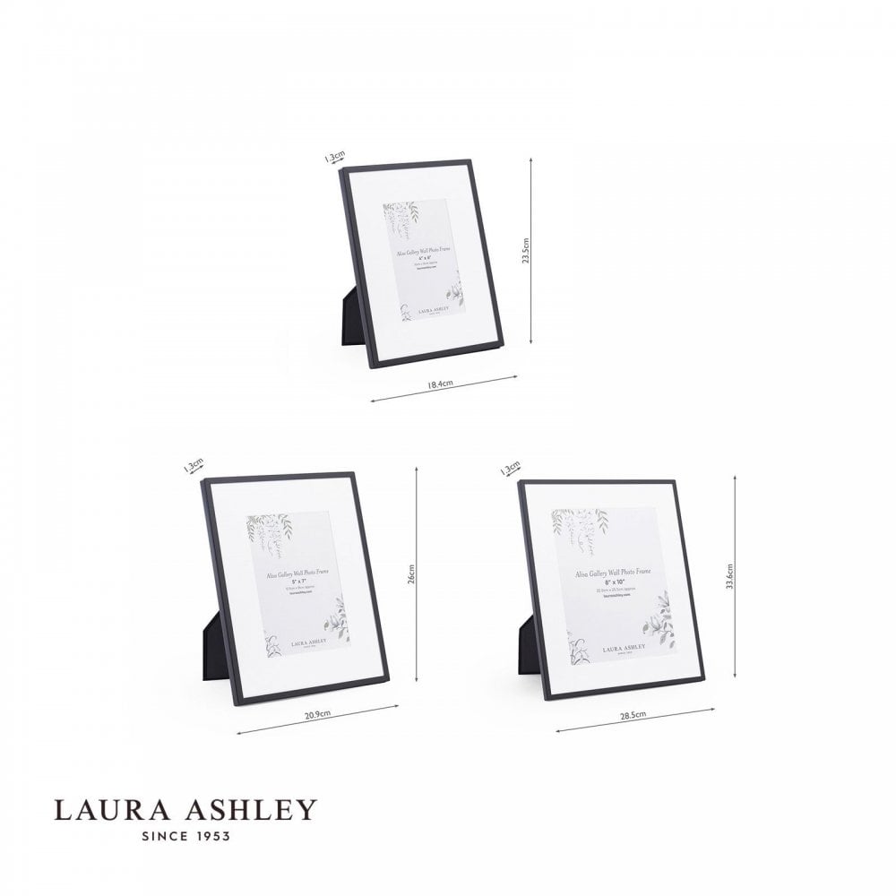 Set of 3 Alisa Matt Black Photo Frames