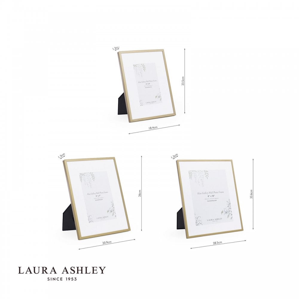 Set of 6 Alisa Matt Gold Photo Frames