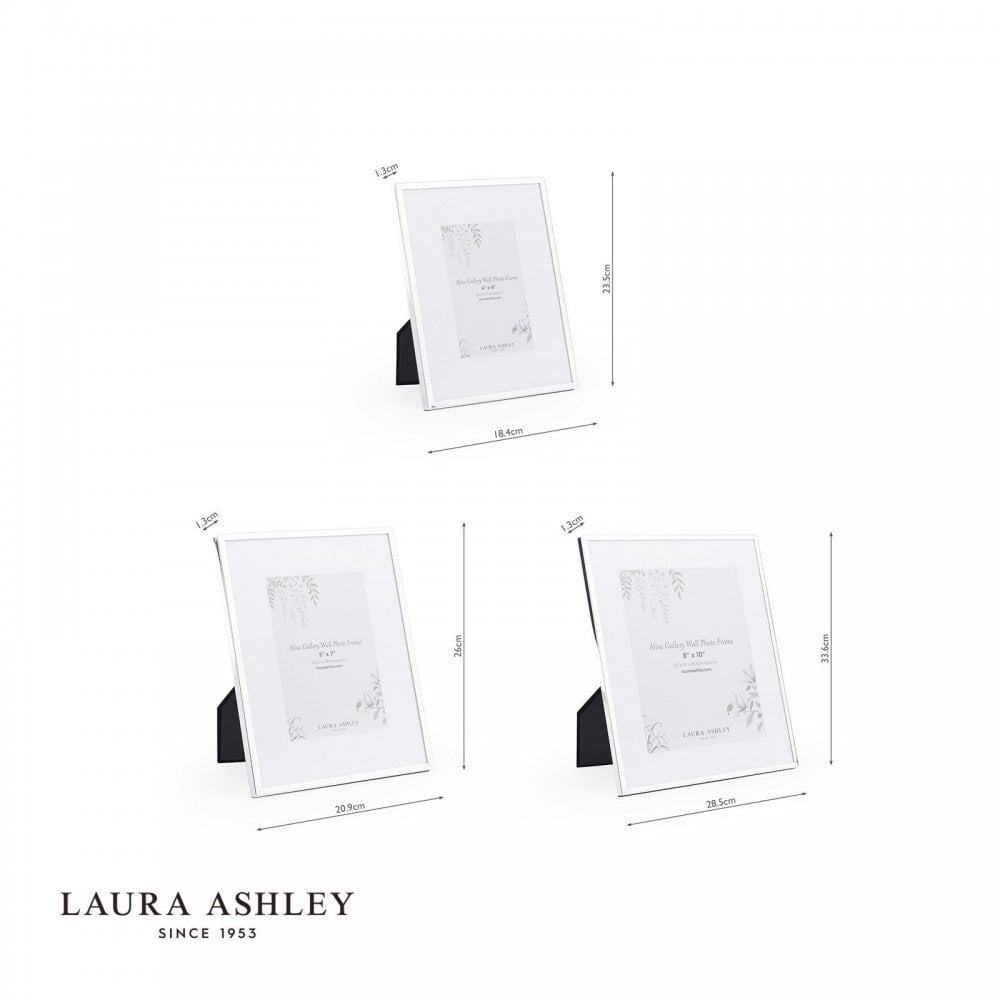 Set of 3 Alisa Polished Silver Photo Frames