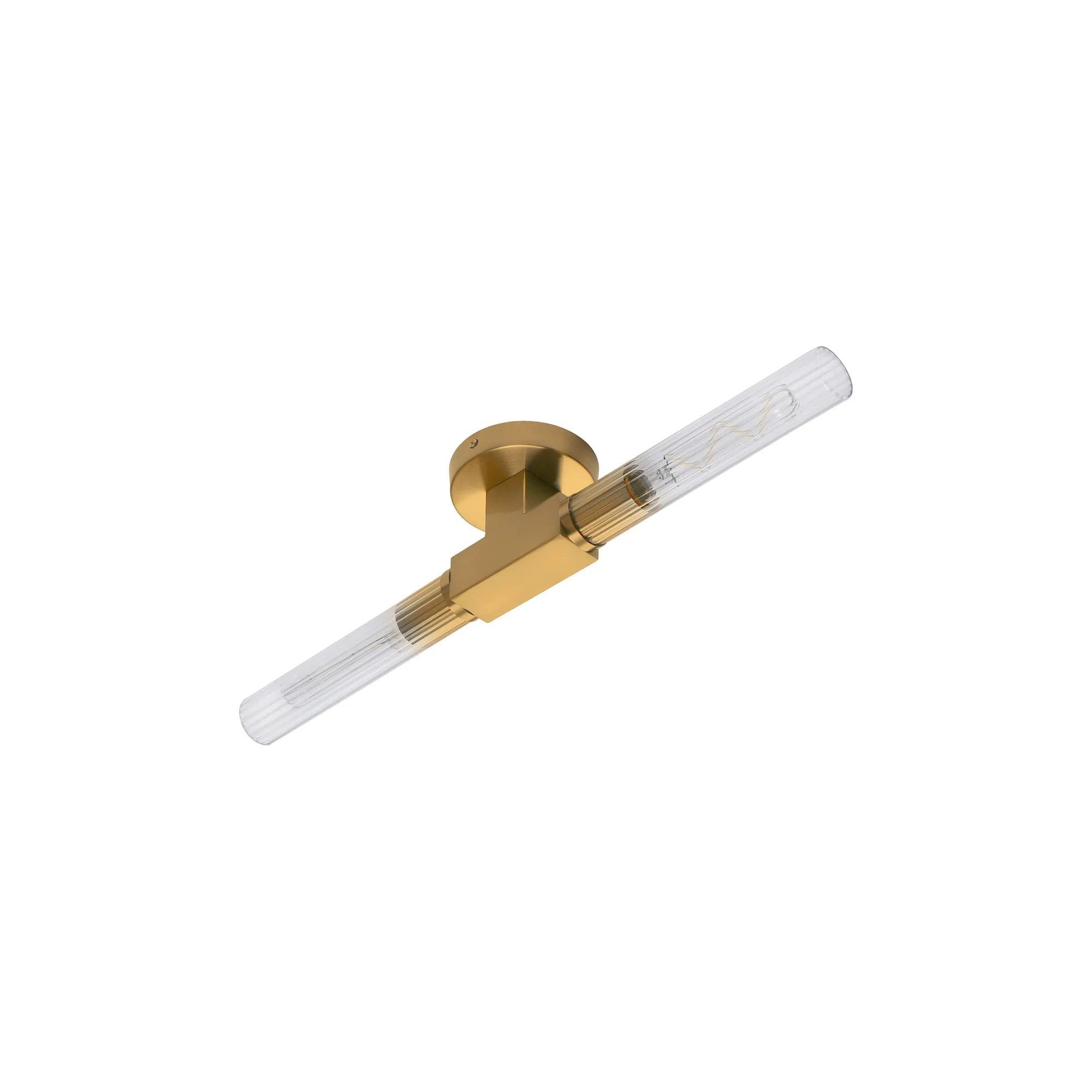 Dee Double Gold Bathroom Light Wall or Ceiling IP44