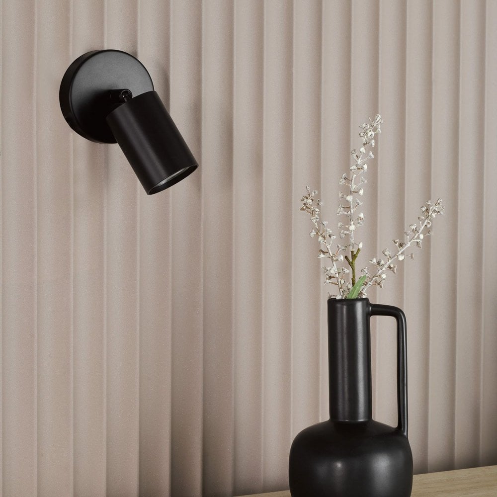 Cawley Single Matt Black Spotlight