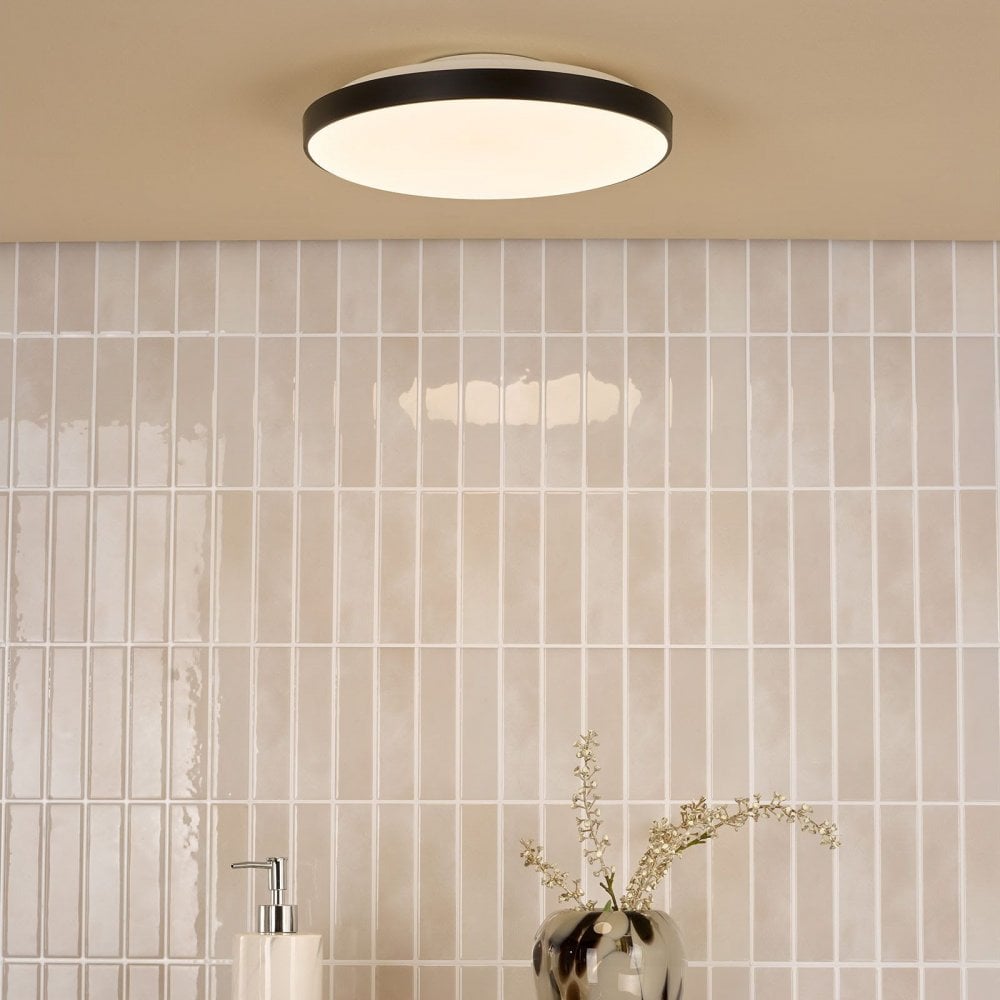 Essien LED Flush Fitting in White & Black IP44