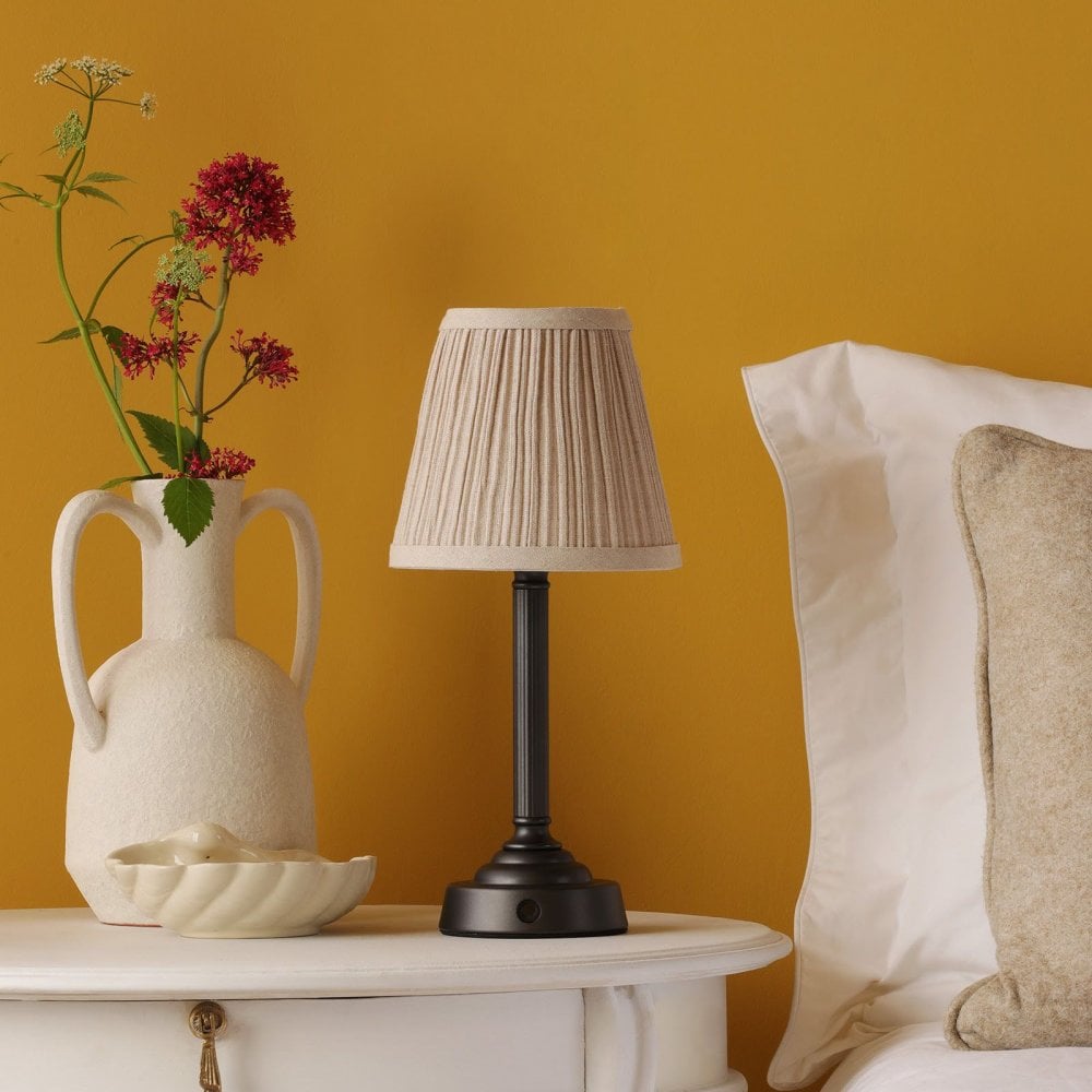 Didina Natural Linen Drum Shade 15cm