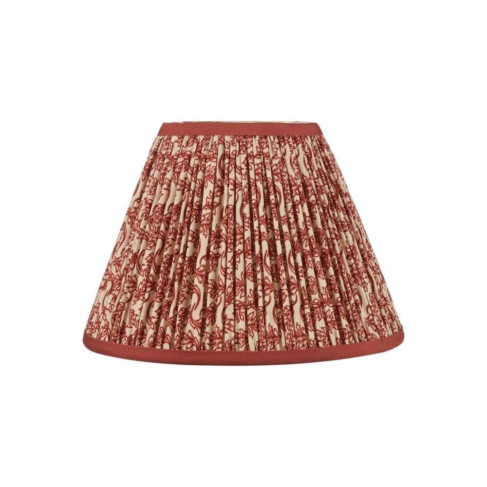 Esther Red 250mm Cotton Empire Shade