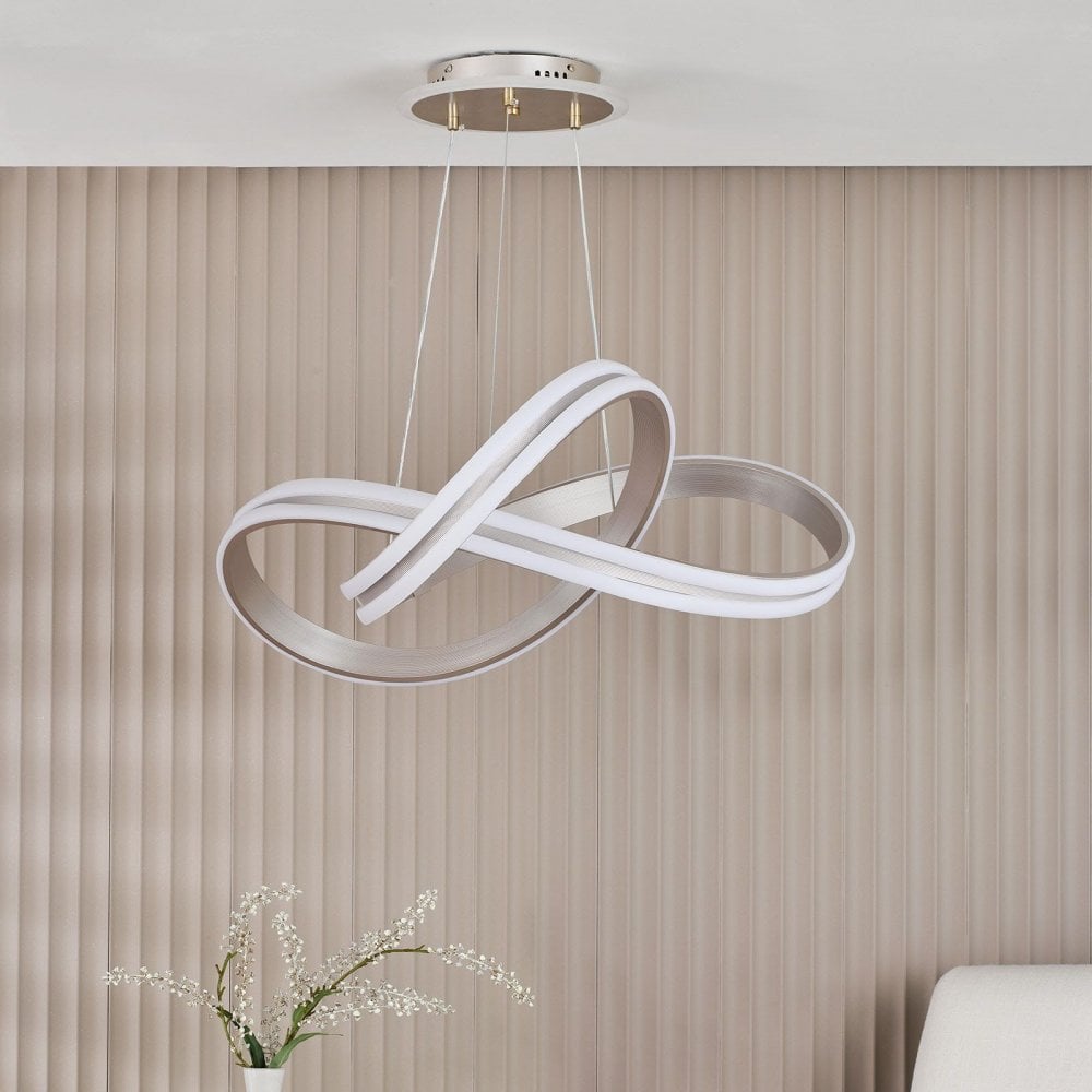 Gavino LED CCT Silver Pendant
