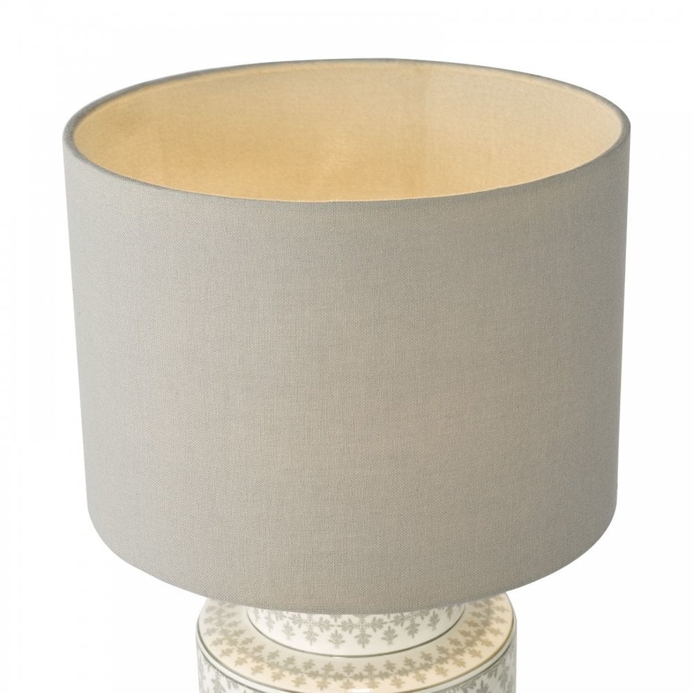 Kedron Grey Table Lamp C/W Shade