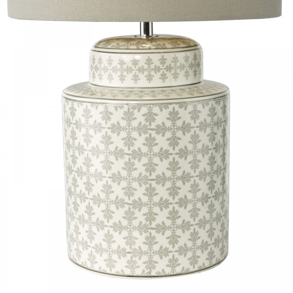 Kedron Grey Table Lamp C/W Shade