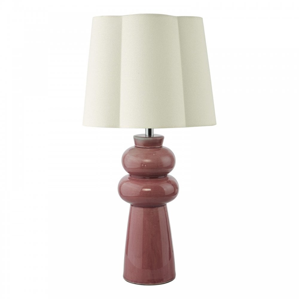 Jordana Pink Table Lamp C/W Shade
