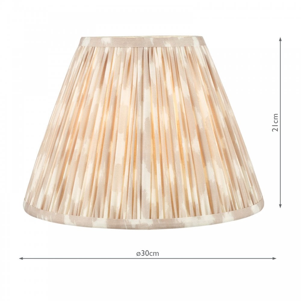 Ikat Taupe 300mm Cotton Empire Shade