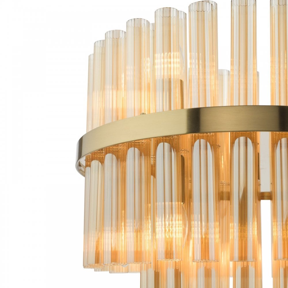 Imani 12 Light Natural Brass Chandelier