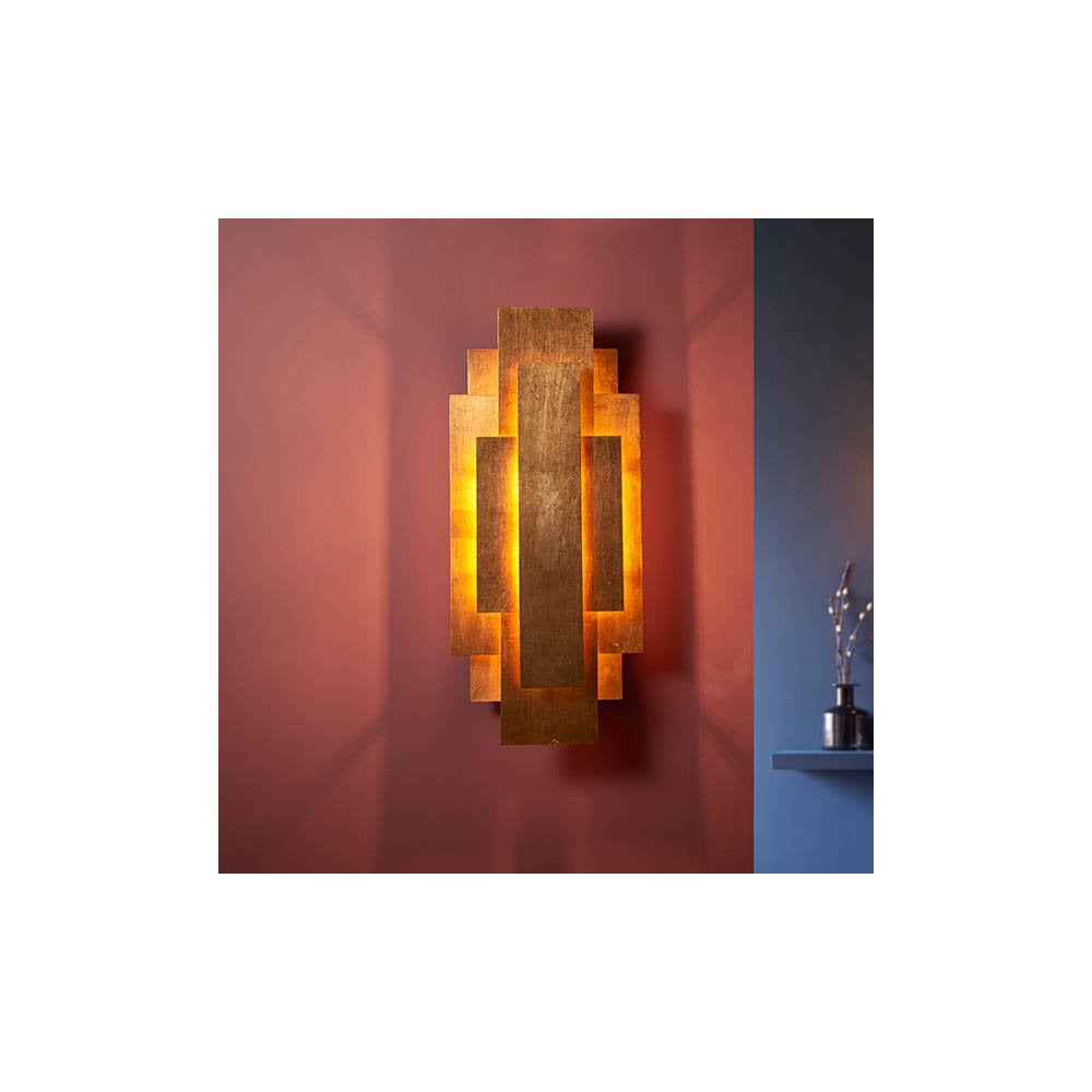 Gold Leaf Wall Light