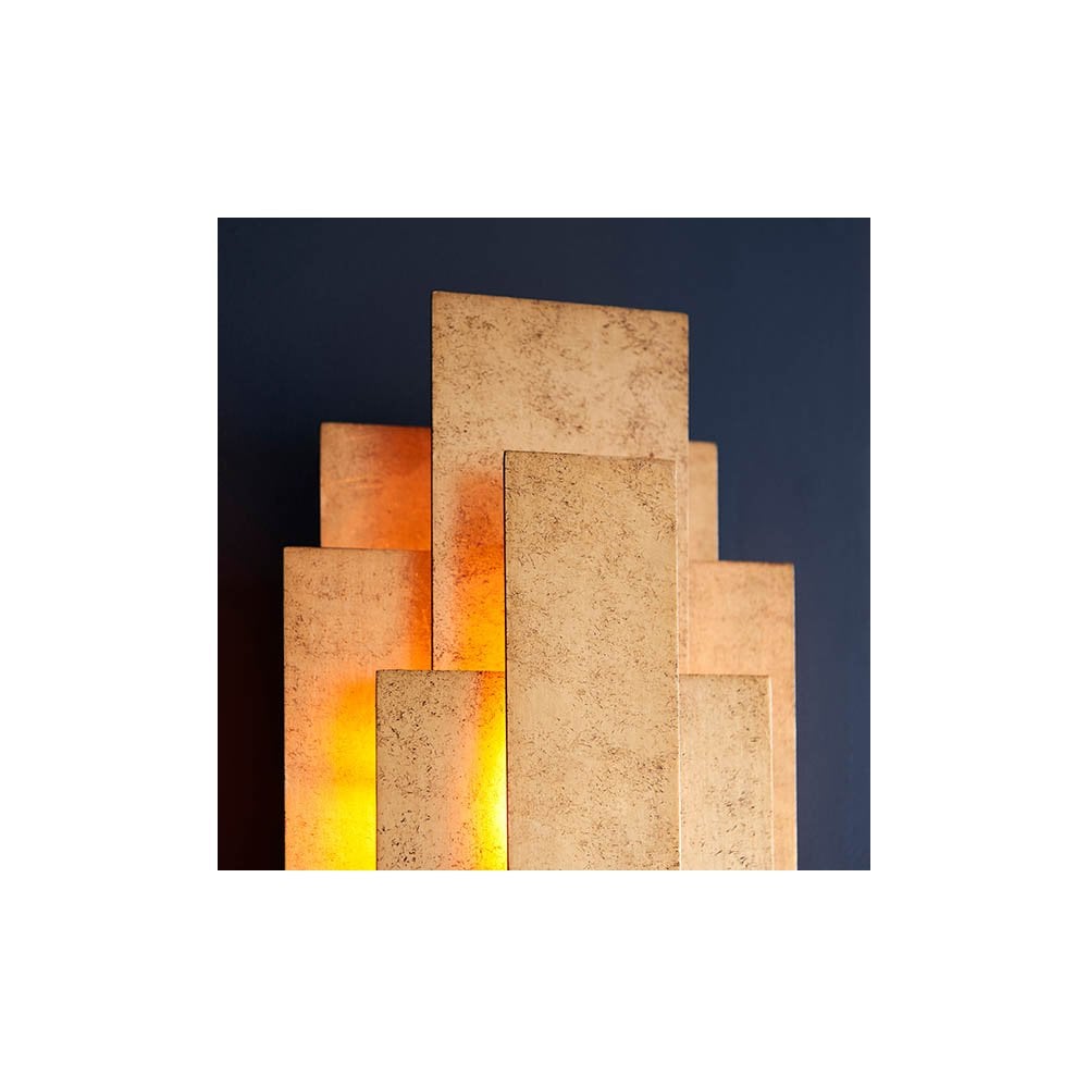 Gold Leaf Wall Light