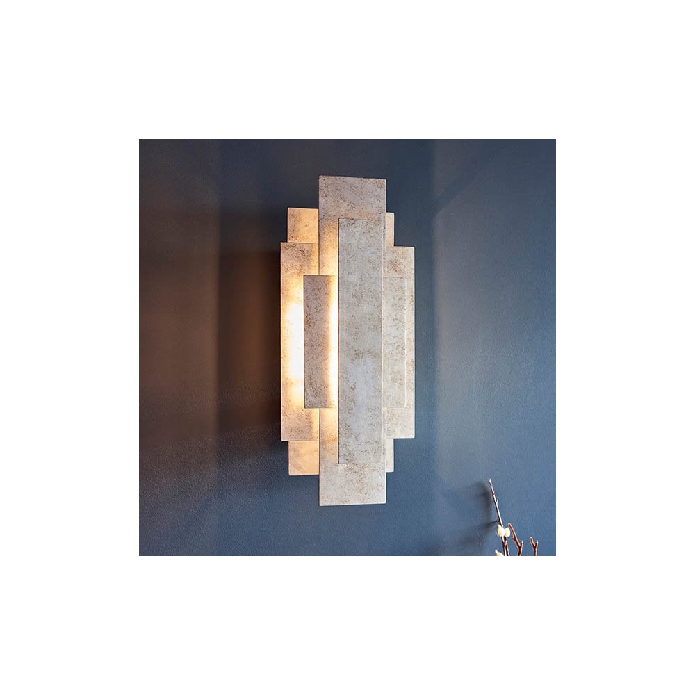 Silver Leaf Wall Light