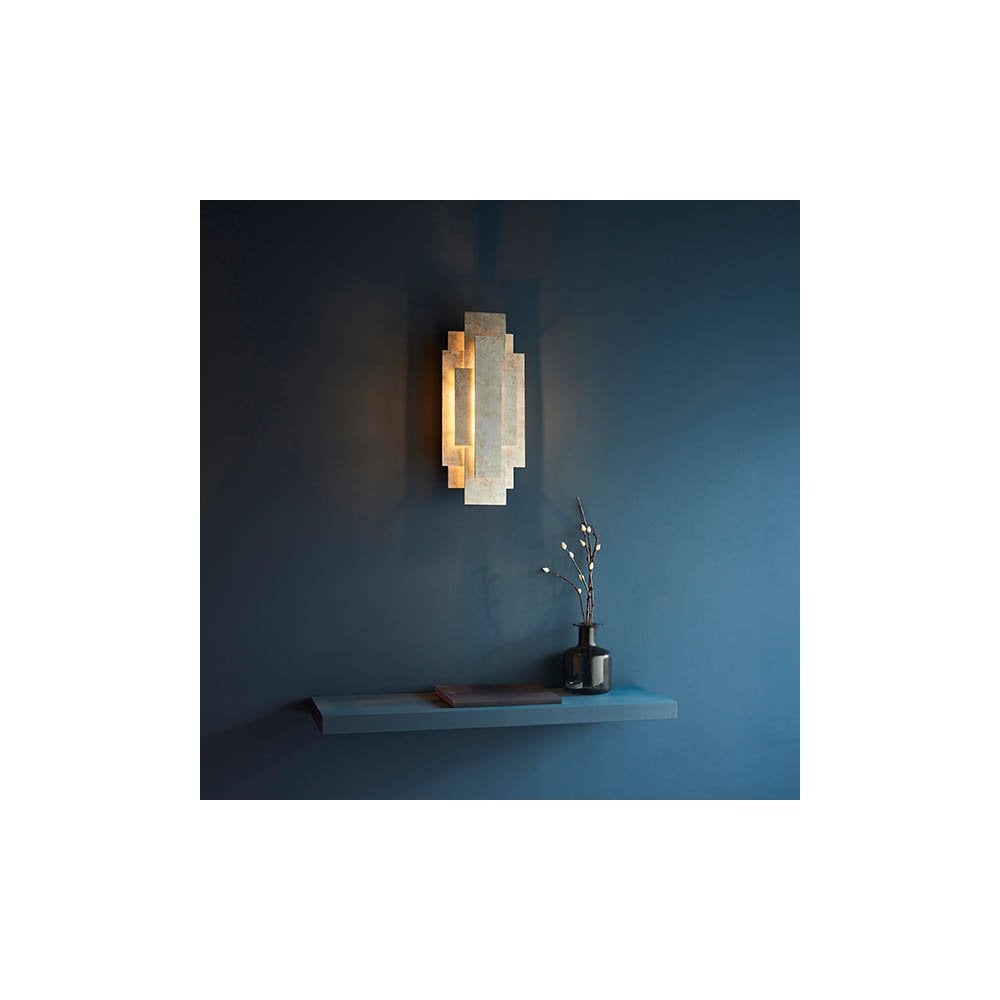 Silver Leaf Wall Light