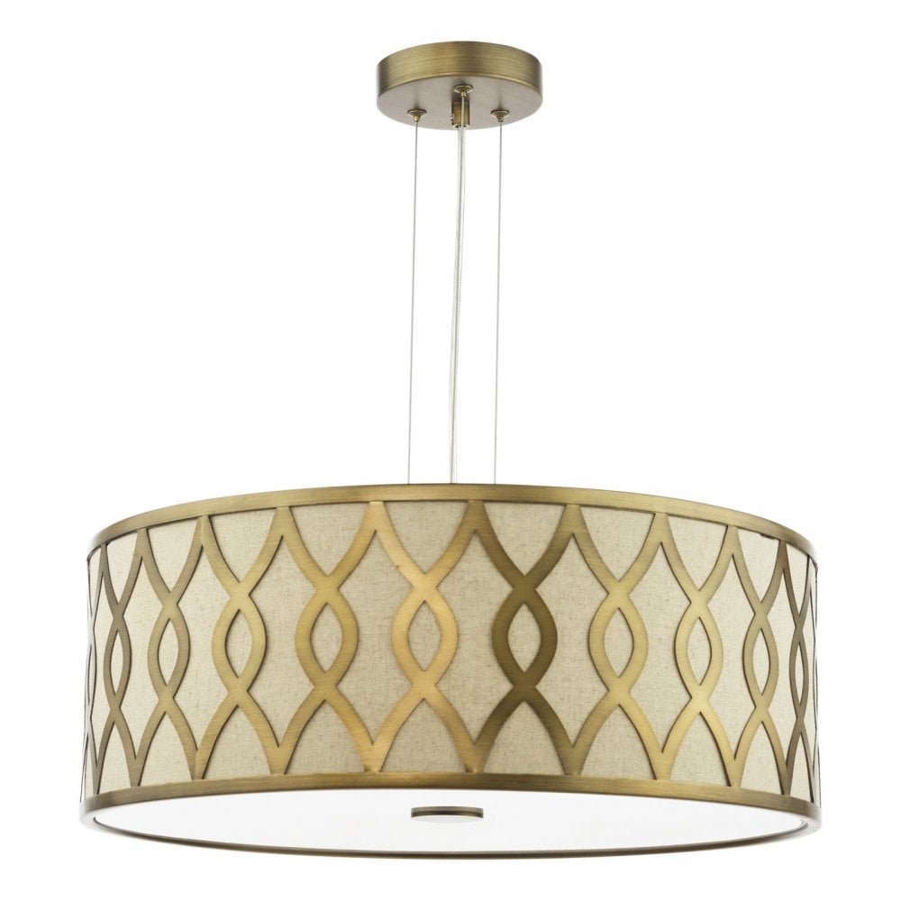 Locryn 4 Light Brushed Bronze Pendant