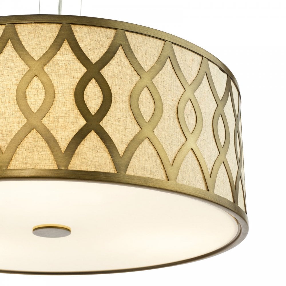 Locryn 4 Light Brushed Bronze Pendant