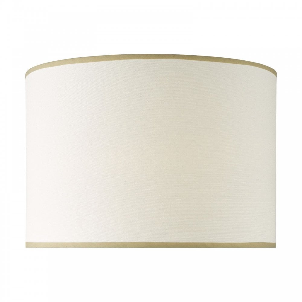 Idella White Linen 360mm Drum Shade