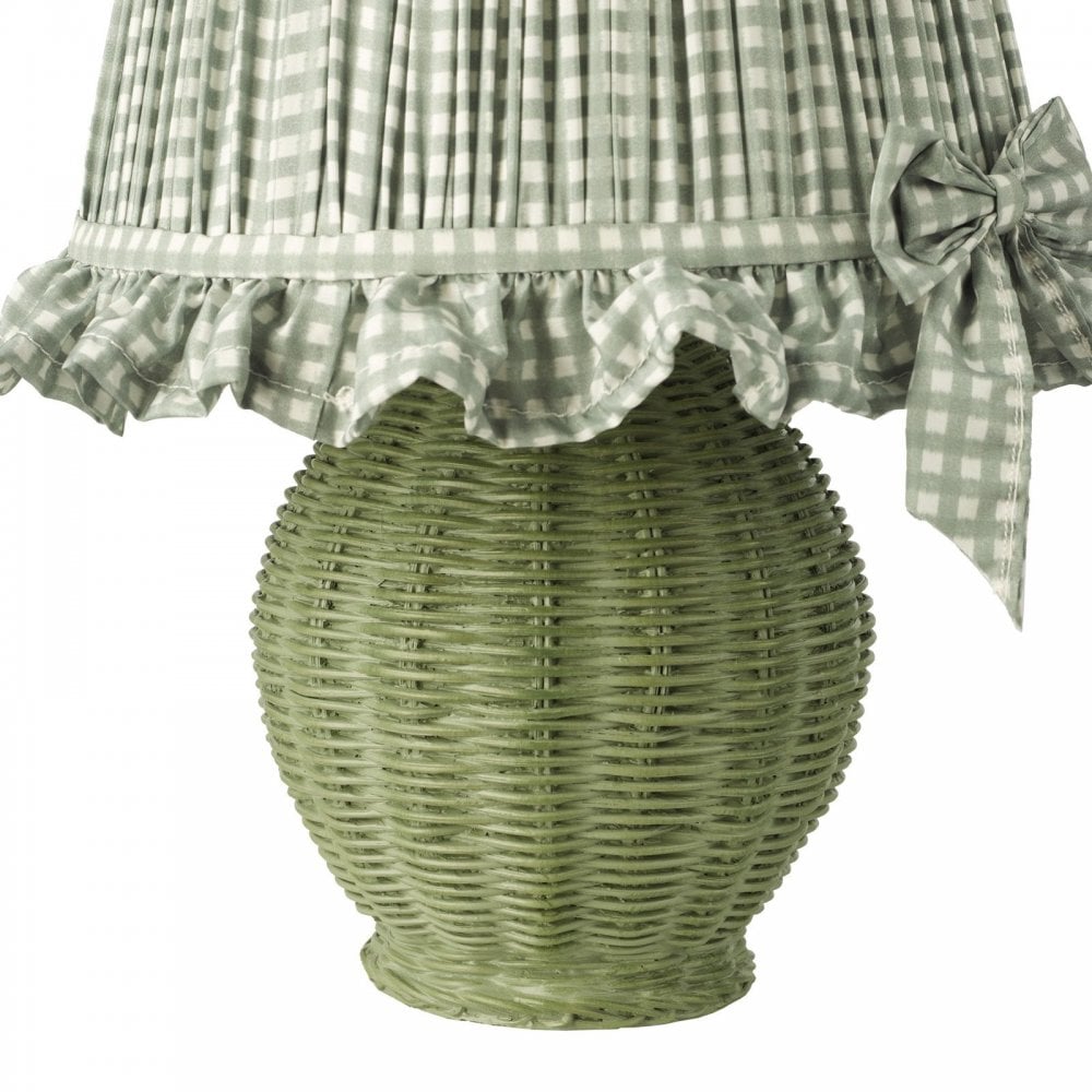 Omer Green Table Lamp C/W Shade