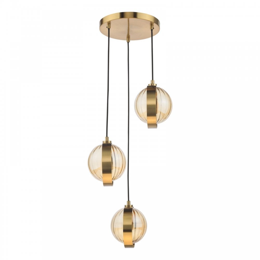 Ophira Antique Gold Cluster Light