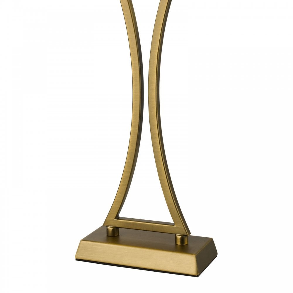 Oporto Aged Brass Table Lamp C/W Shade