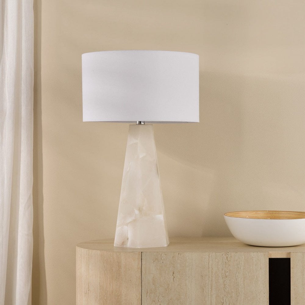Paget Alabaster Table Lamp Base Only