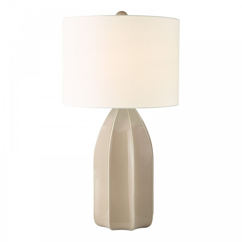 Saundra Taupe Table Lamp C/W Shade