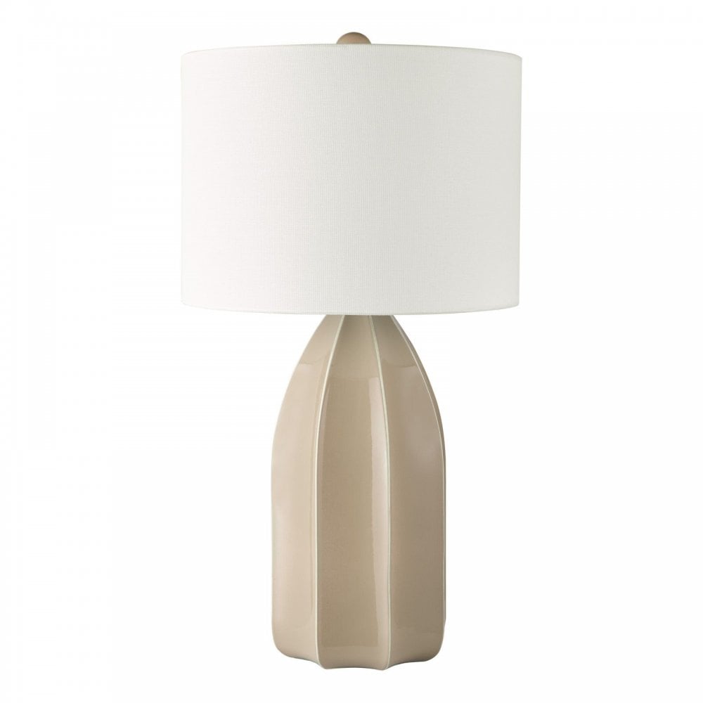 Saundra Taupe Table Lamp C/W Shade