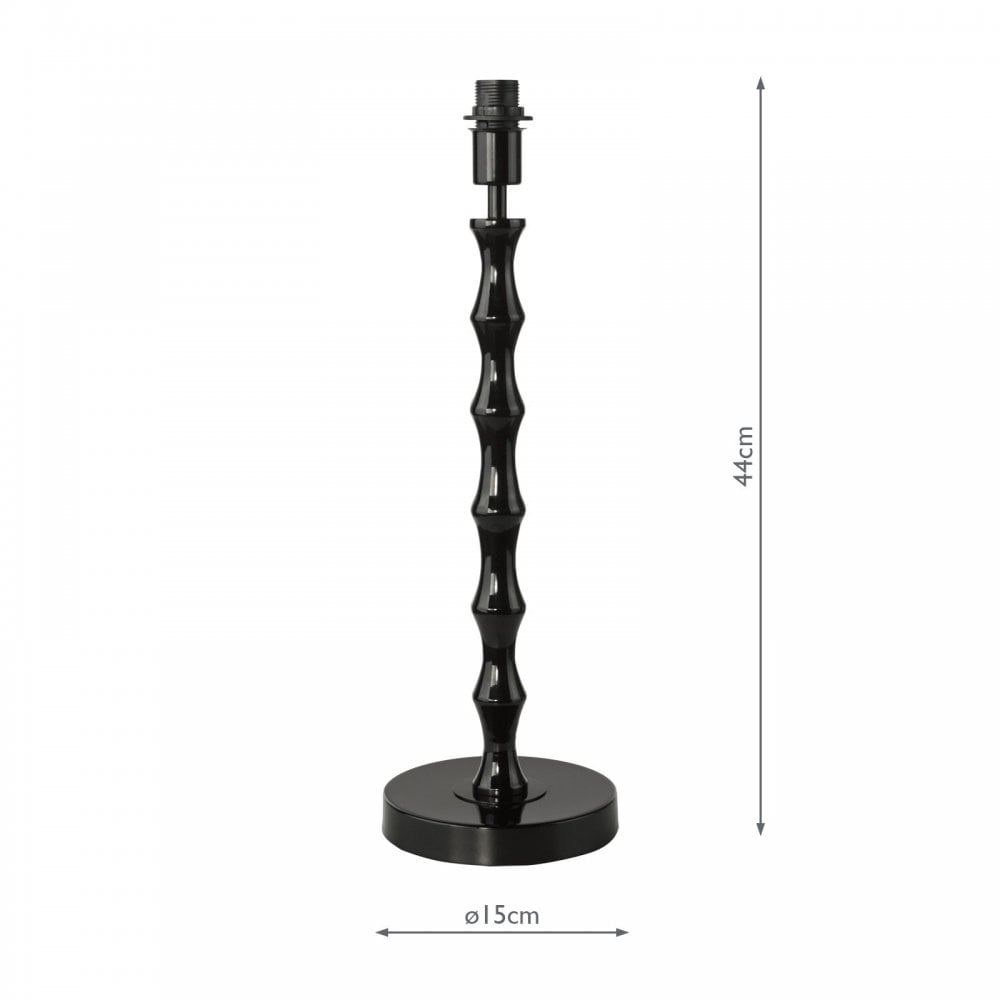 Siyanda Satin Black Table Lamp Base Only