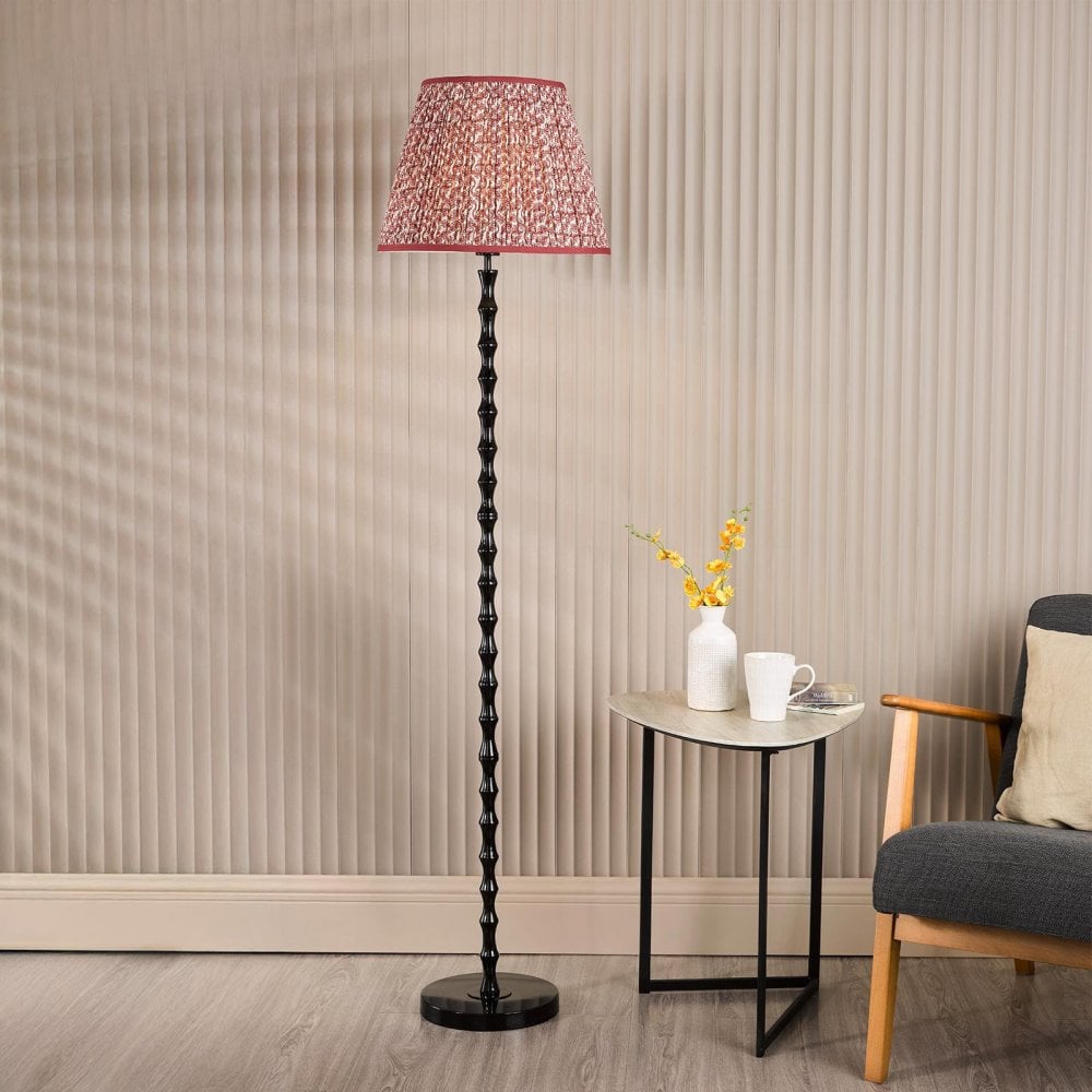 Siyanda Satin Black Floor Lamp Base Only