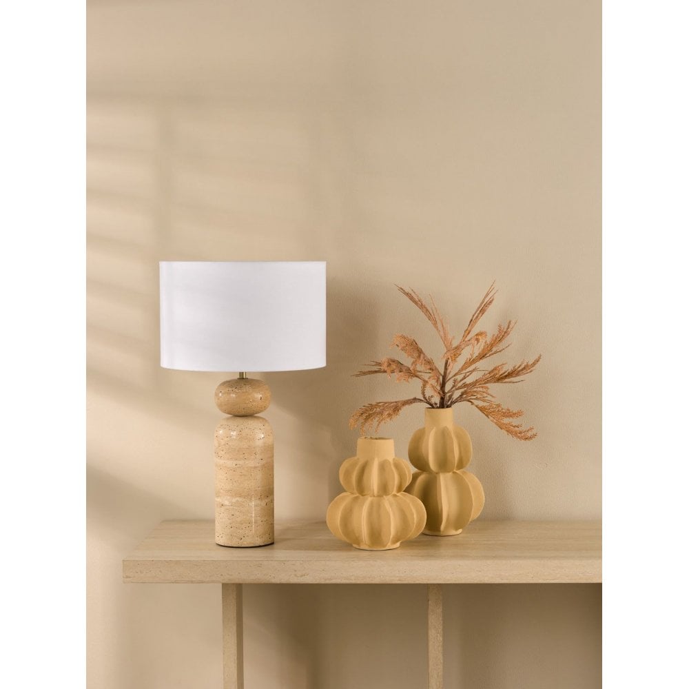 Soyala Brown Table Lamp C/W Shade
