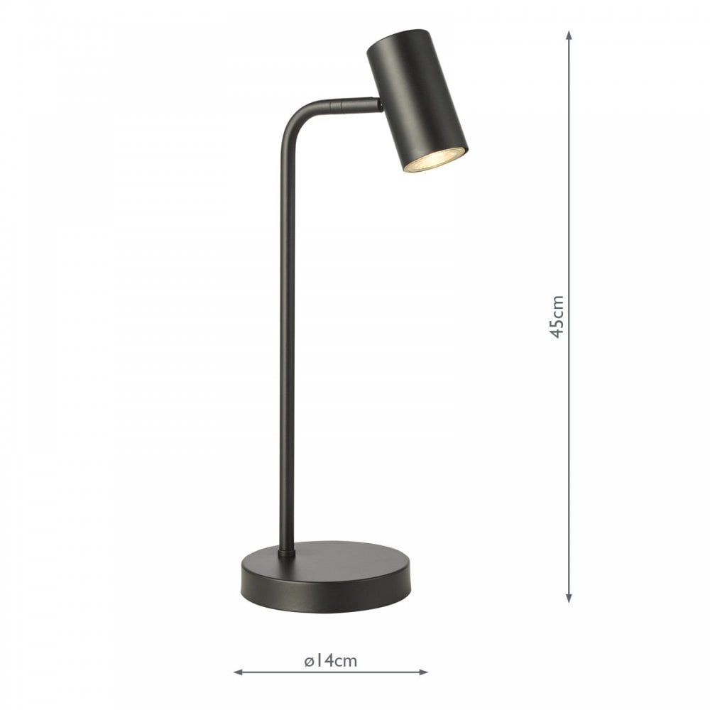 Thierry Matt Black Desk Lamp