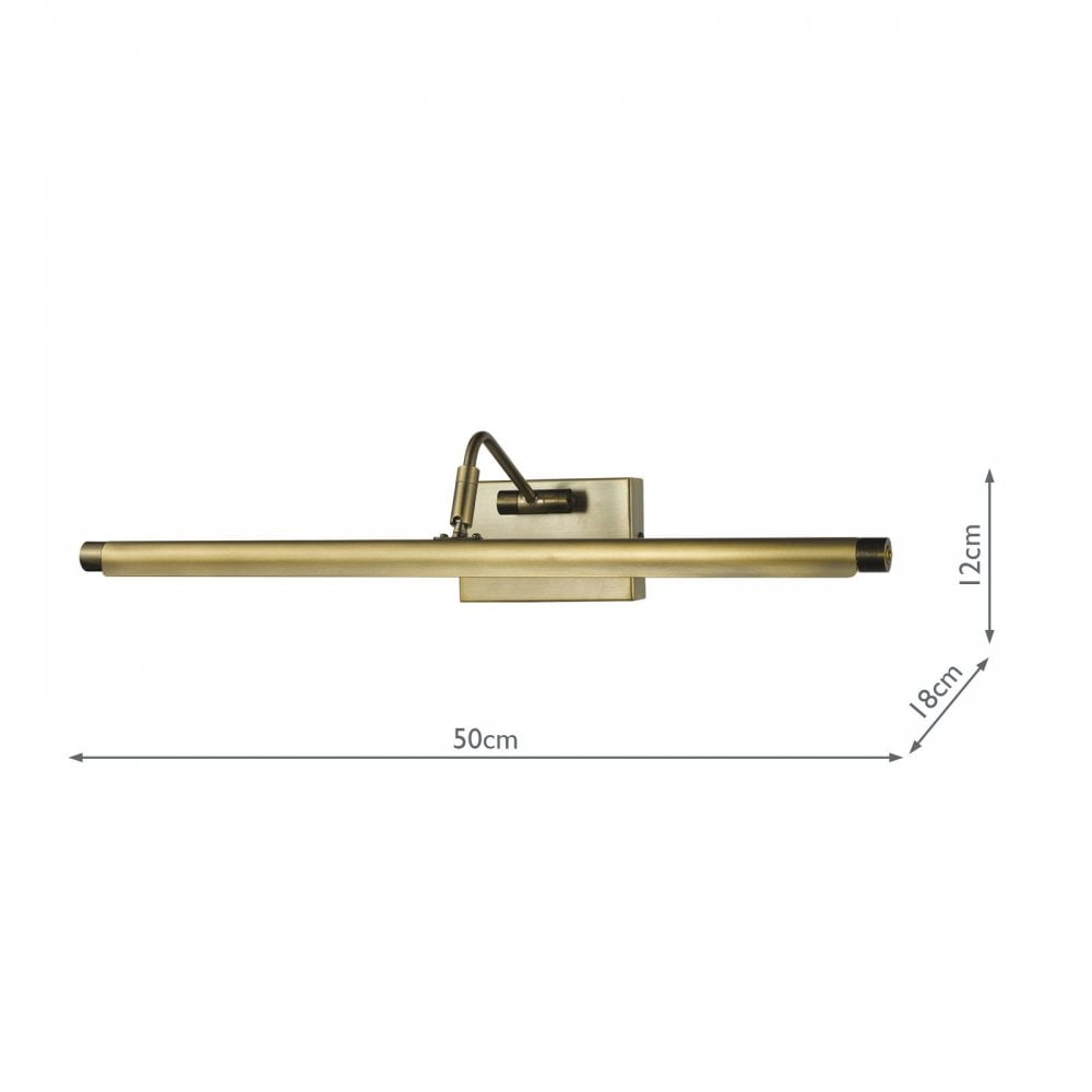 Tyrus 50cm Brushed Bronze LED Picture Light