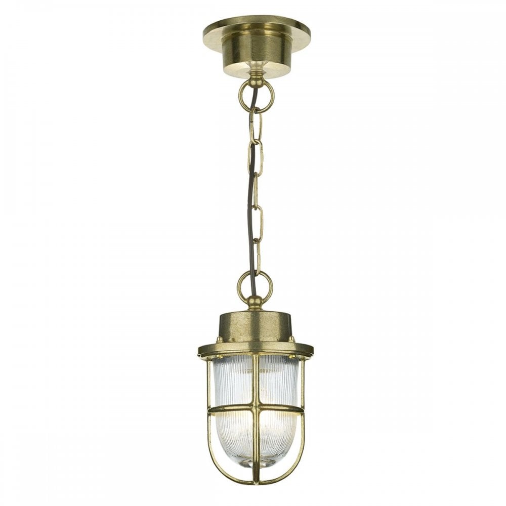 Harbour Outdoor Hanging Pendant Brass IP43