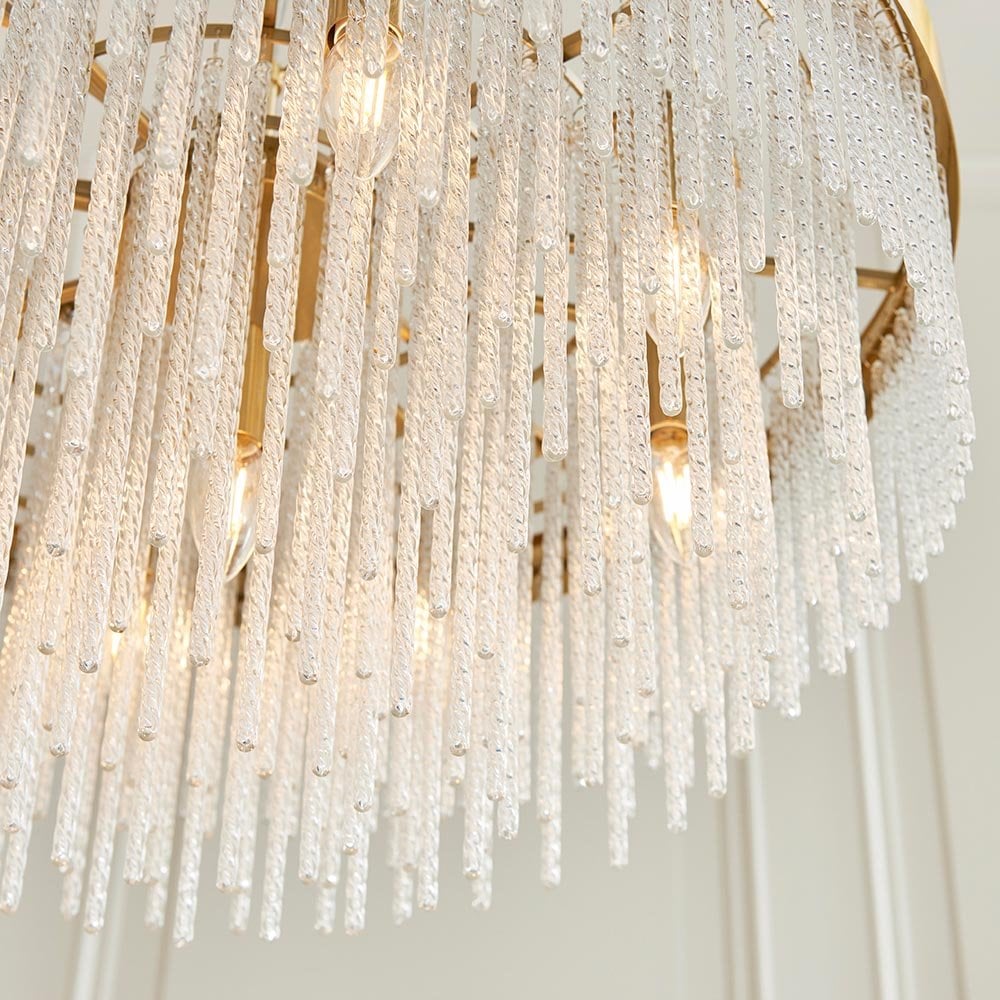 Anistoria 9 Light Brass Ceiling Pendant