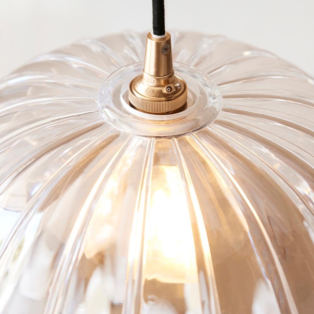 Camellia Easyfit Scalloped Glass Shade at 297mm