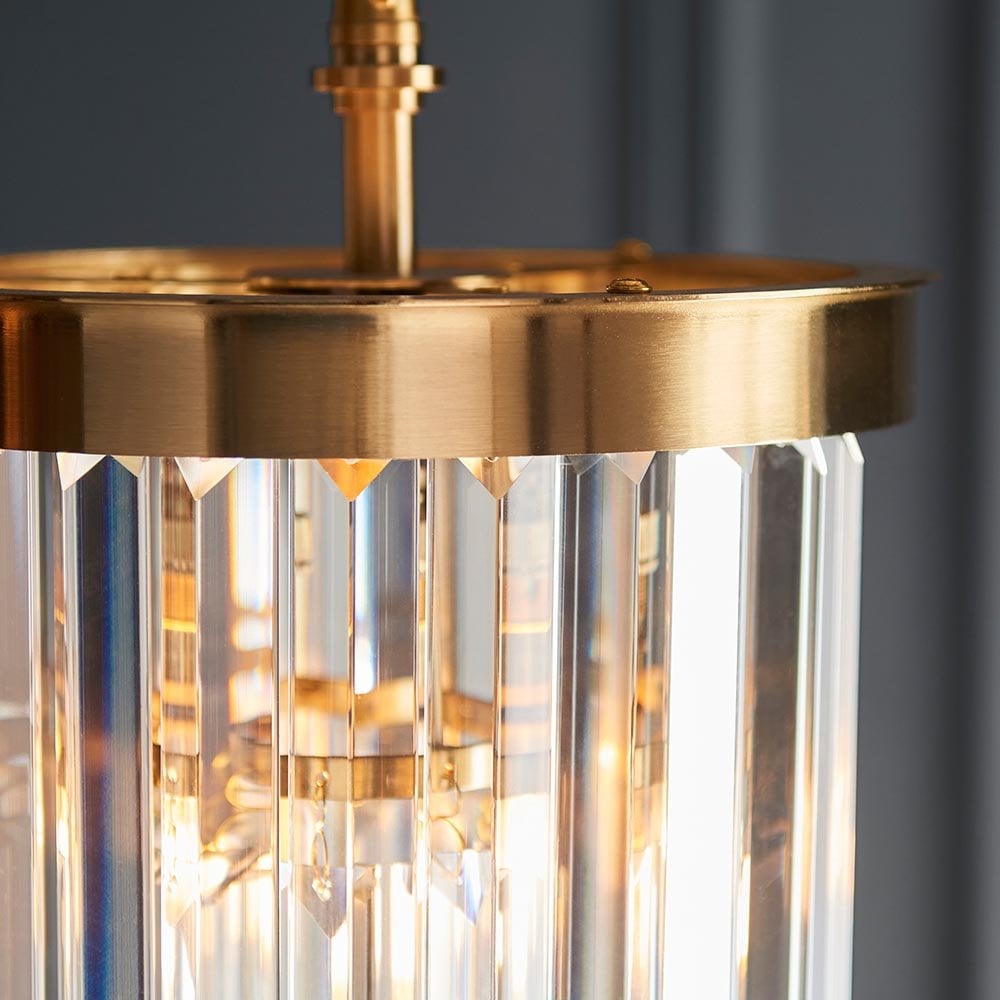 Conaston Single Pendant in Brass