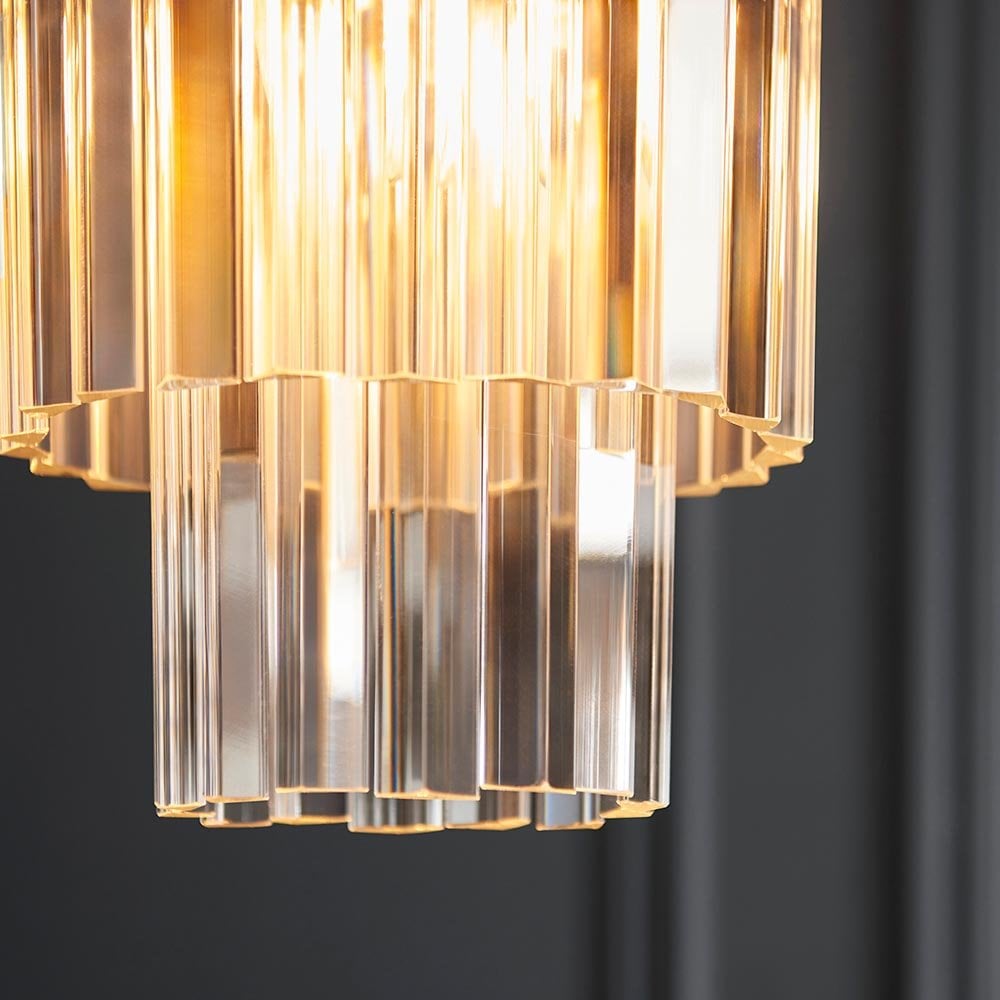 Conaston Single Pendant in Brass